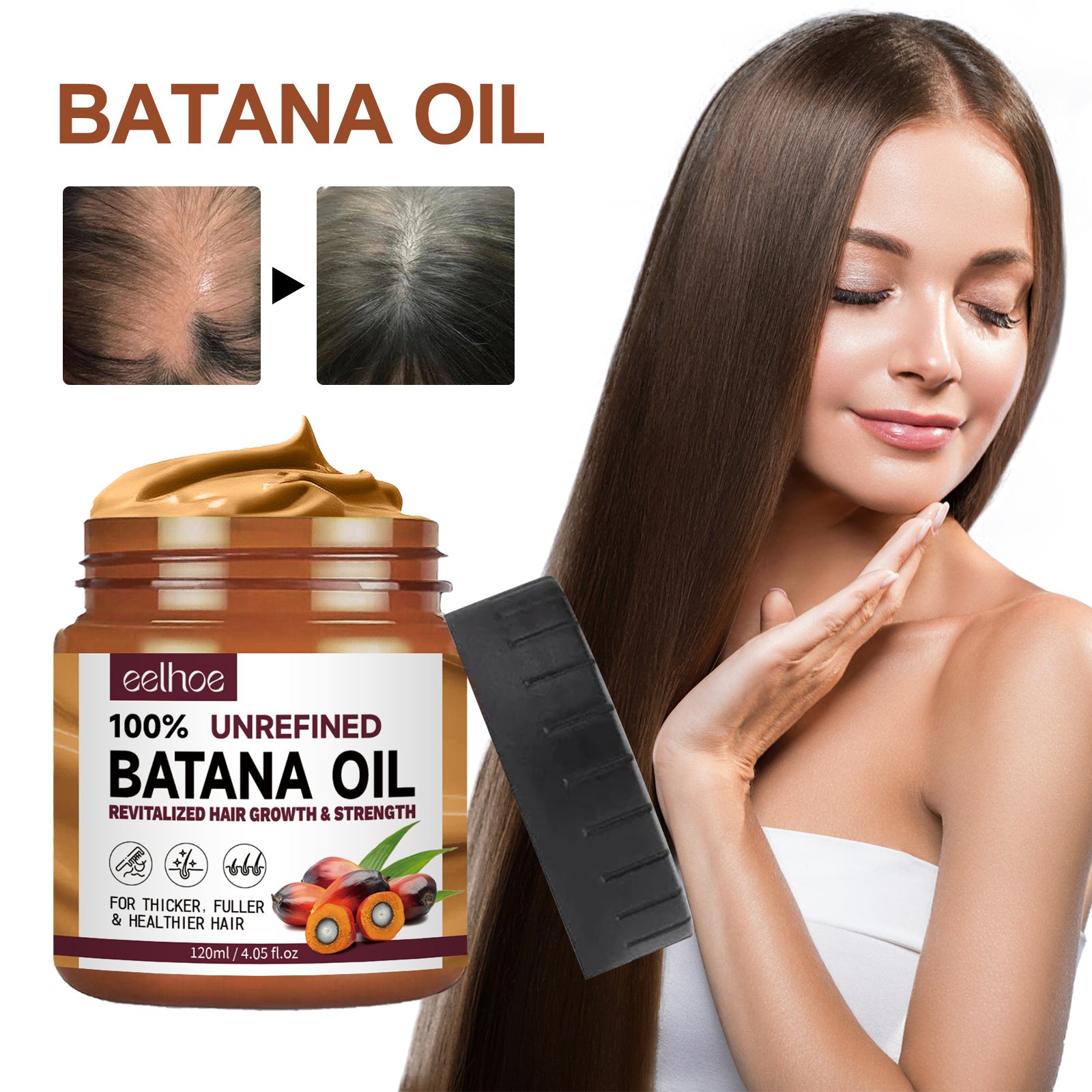 Natural Batana Oil,  Batana Oil From Honduras Unrefined For Men & Women